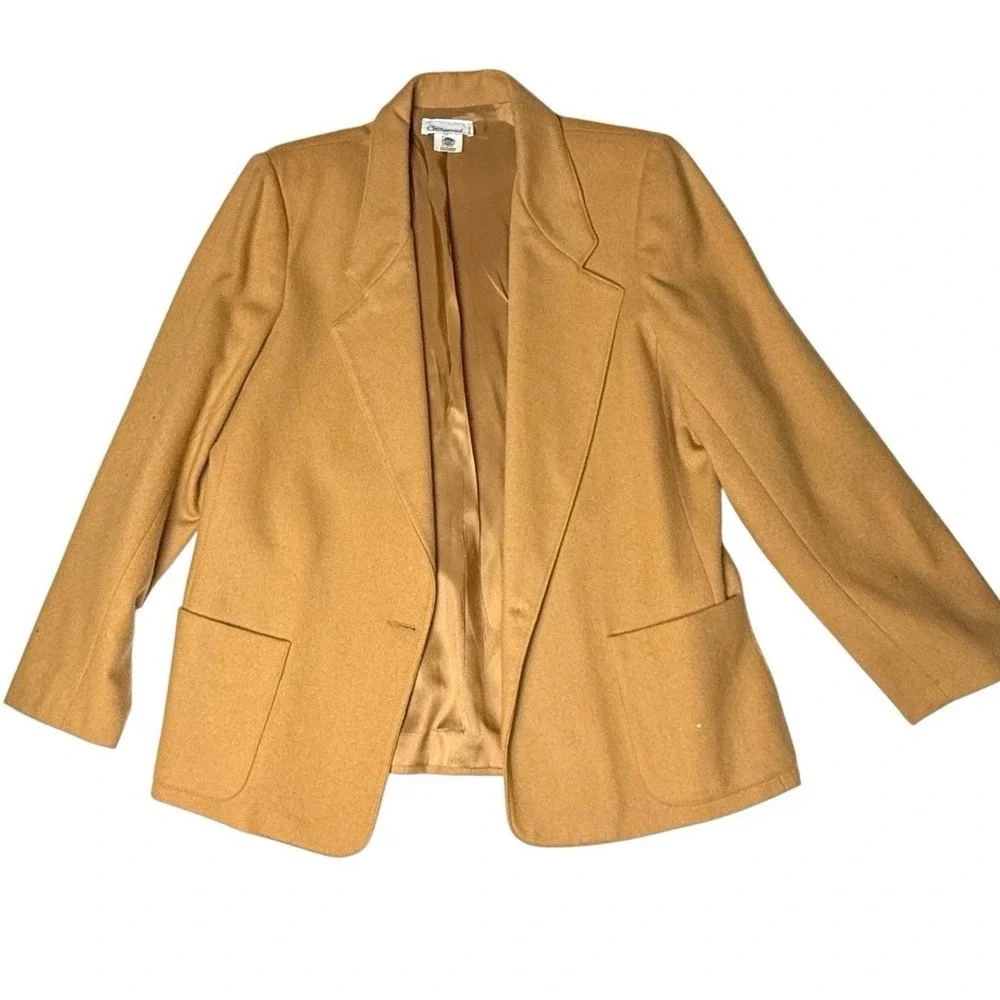 VTG Devon Womens Pure Wool‎ Blazer Size 12 Equestrian Career Minimalist